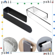 YOHII Towel Rack, Bathroom Accessories Transparent Kitchen Towel Rack,  Portable Bathroom Self-adhesive Wall Towel Rack