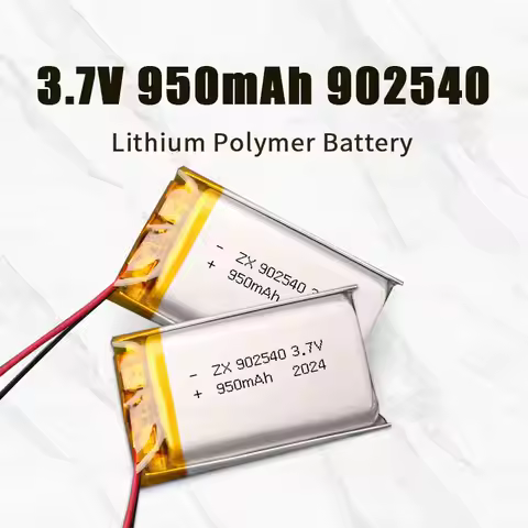 Lipo Battery 3.7V 902540 950mAh Li Po Lithium Ion Batteries for Smart Watches Electronic Toys POS Ca
