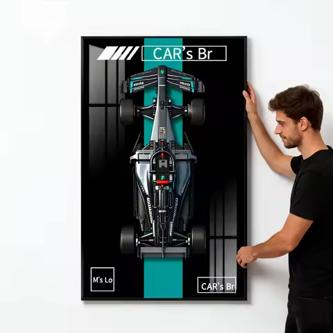 2026 NEW Display Wallboard Wall Mount Display box suitable for LEGO 42171 Mercedes-AMG F1 building b