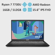 Laptop MSI Modern 15 B7M-238VN (AMD Ryzen 7 7730U) (Đen)