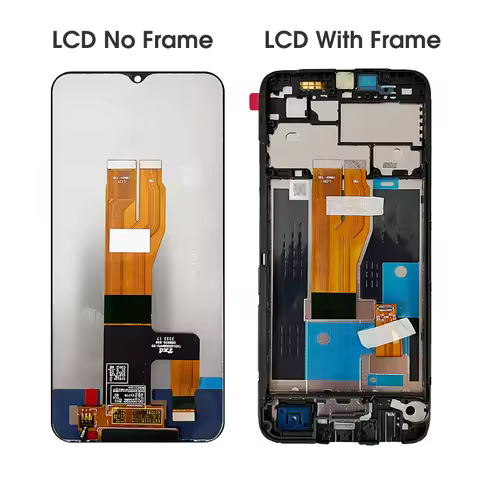 6.5" New For Oppo Realme C30s LCD Display Touch Screen with Frame, For Realme C30s RMX3690 LCD Assem