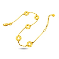 Top Cash Jewellery 916 Gold Auspicious Ancient Coin Bracelet