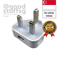 [SG FREE 🚚] Mobile Phone Charger Universal Portable 3 Pin USB Charger UK Plug With 1 USB Ports Travel Charging Device Wa