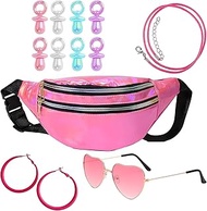 Set of 13 90s Outfit Women, Malle Outfit Women, 90s Accessories, Pink Bum Bag, Sunglasses, Jewellery