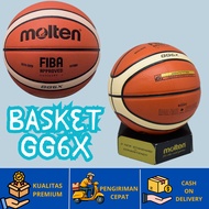 MOLTEN GG6X BASKETBALL MADE IN THAILAND FIBA PU LEATHER REPLICA ORIGINAL FREE VALVE