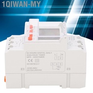 1qiwan-my Programmable Time Switches Relay  Din Rail 1min-168h 85-265V 30A LCD Backlight Digital Tim