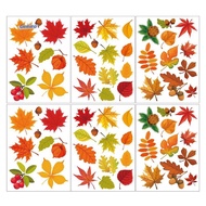 Thanksgiving Fall Leaves Window Clings Thanksgiving Fall Window Stickers for Glass Window Seasonal A