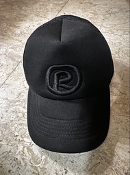 4A like black 葛民輝 絕版大R logo 帽 黑色