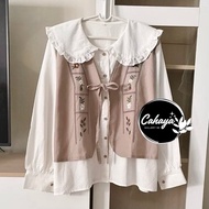 Zafanya blouse - Women's embroidered vest top - korean style top - size 5L XXXL XXL XL LMS - linen R