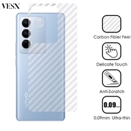 Kevlar Carbon Fiber Phone Protective Back Film For VIVO V30 Lite V29 V29E V27 V27E V25 V25E V23 V23E V21 V21E V20 SE V17 V15 Pro T1 X90 X80 X70 X60 X50 V19 Neo 5G 4G 2023