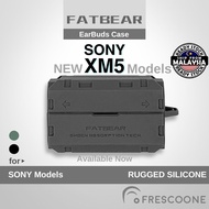 FATBEAR Case for SONY XM5 / Link Buds / XM4 / XM3 Protective Shockproof Rubber Earbuds Cover Casing