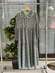 MIDI dress terlaris motif bunga kekinian bahan rayon viscose premium size M XL pakaian wanita terbaru gamis viral trending muslim nyaman