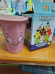 【銓芳家具】7-11 Angry Birds 憤怒鳥 雙層陶瓷精彩隨行杯 粉紅鳥 憤怒鳥雙層陶瓷杯(附立體造型杯蓋) 1