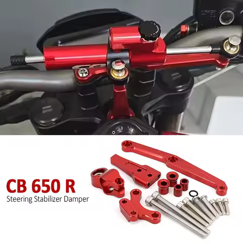 Motorcycle Accessories Steering Damper Linear Stabilizer Bracket Mount Support Kit For Honda CB 650R