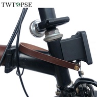 TWTOPSE Bicycle Bag Quick Release Cowhide Handle Belt For Brompton Folding Bike 3SIXTY Pikes Carrier Block Leather Pull Strap Accessory