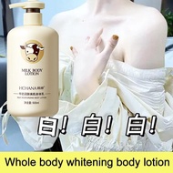 500ml Milk Whitening Body Lotion Moisturizing Lotion Nourishing and Soothing Daily Skincare Pelembap