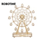 Robotime self-assembled Wooden model Rolife Ferris Wheel 3D Wooden Puzzle Music Box TGN01 Meaningful