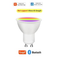 Tuya GU10 Dimmable Smart Bulb WiFi or Bluetooth LED Light Lamps Smart Life App Control Spotlight Bul