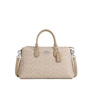 Coach Georgia Satchel Bag In Signature Canvas - Sand/Taupe