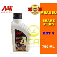 MEAUSU Brake Fluid Oil Dot 4 ( 350ML / 750ML ) (COLOR: CLEAR) Brake fluid / Minyak Brek / Minyak bra