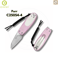 มีดพับ CIVIVI Purr EDC ใบมีด Nitro-V 1.83นิ้ว ด้าม G10 Satin / Stonewashed Flipper & Slip Joint Knif