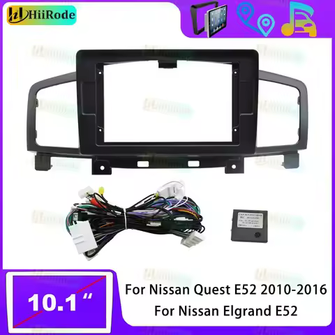 Hiirode Car Android Radio Stereo Player Frame Fascia For Nissan Quest Elgrand E52 2010-2016 Panel Po