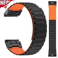 Suitable for Garmin Garmin Watch Fenix7x 6x Forerunne 965 Strap Magnetic Silicone Strap