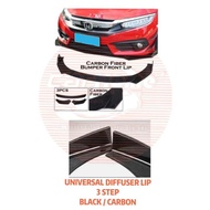 Diffuser universal front Side Rear diffuser bumper lip guard body kit