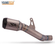 อััลลอยคาร์บอนไฟเบอร์ไทเทเนียมสำหรับ DUCATI มอนสเตอร์821 1200 1200S 2014-2018 & 2019-2020ระบบไอเสียม