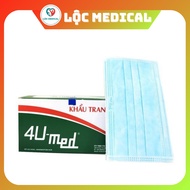 Box of 50 4U Med Medical Masks (Green)