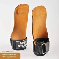 【Deal】 1pair Cross Fit Grips Weight Lifting Palm Protectors Hand Guards Barbell Gym Gloves Pull Up L