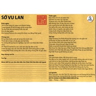 Vu LAN Sheet Praise July Lunar + Kinh VU LAN + Meaning Of VU LAN Size a4 a3 Laminated Plastics Prote