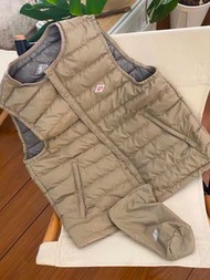 日本🇯🇵Unisex款Danton防風保暖羽絨夾綿背心//brown
