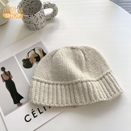 Wool bucket hat - women's bucket hat with plain small brim, Korean fashion style - al0ha Shop