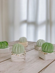 室內香氛造型擴香石-萌萌仙人掌盆栽 / 附5ML香精油