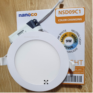 Đèn Led Âm Trần Tròn 9W ( TRẮNG) NSD0961 Nanoco khoét lổ 135mm