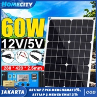 [Dikirim Dari Jakarta]60W/100W SOLAR PANEL PANEL SURYA PEMBANGKIT LISTRIK TENAGA SURYA 60W SOLAR PAN