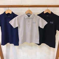 Junior T-Shirt ea ea7 164323 - Children's Collar T-Shirt with Simple Basic Outfit Motif - MODE FO