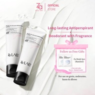 Za Lab 48H Brightening Deodorant Cream 2Pcs Fade Dark Spots Stay Fresh All Day