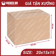 20x15x15 Combo 50 hộp carton Boxes đóng gói hàng giá tại xưởng