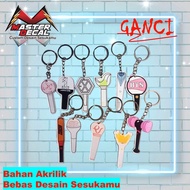 GANTUNGAN CUSTOM KPOP KEYCHAIN According to Your Fandom (Min 10 Pcs)