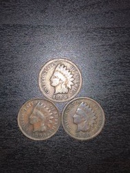 美國 USA 1888 1899 1900 年 早期 舊錢幣 銀仔  penny cent coin  收集 收藏coins  collection 絕版 限量 禮物 紀念