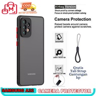 CASE SAMSUNG A32(4g) silikon case Protecktor Camera 2 tone doft with oil casing bumper CASE MATTE FREE STRAP TALI HP