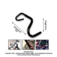 Dropbar fixie standar roadbike 25.4 stang sepeda balap touring fixie handlebar bullhorn gravel fixed