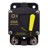 200A CB6 Car RV Yacht Audio Restore Insurance Holder Switch