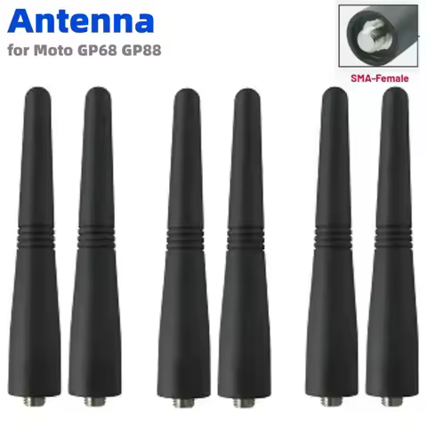 6Pcs 9cm Short VHF 136-174MHz Antenna for Motorola GP328 GP380 GP340 PRO5150 GP2000 GP88 GP88S GP300