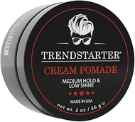 TRENDSTARTER - CREAM POMADE (2oz) - Travel Size - Medium Hold - Low Shine - Water-Based All-Day Hold