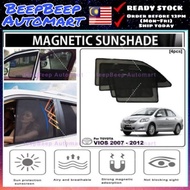 TOYOTA VIOS 2007-2012 OEM MAGNETIC SUNSHADE Pelindung Matahari Magnetik Kereta