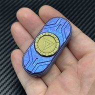 new Novel Titanium Alloy Fidget Spinner EDC Fidget Slider 2 in 1 Fun Stress Relief Toy ADHD Fidget T