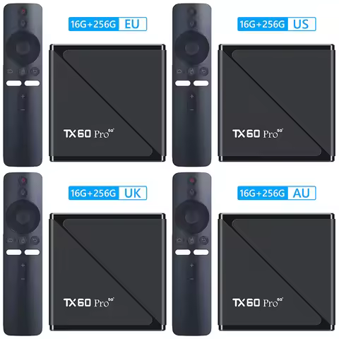 Smart TV Box Android 24 TV Box 16GB 256GB Media Player 14K 2.4G/5G Dual WiFi Set Top Box Android Box